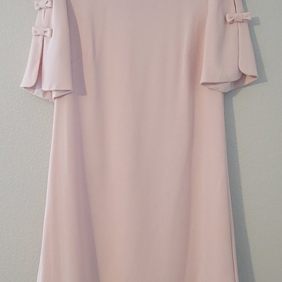 WOMENS VINCE CAMUTO LIGHT PINK BOW SHORT SLEEVE DRESS - Picture 4 of 7